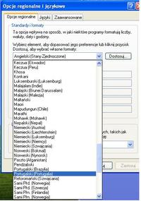 Toshiba L40-17S - Windows XP Pro SP3: brak języka PL w opcjach regionalnych