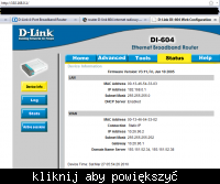 router D-link 604 internet radiowy LAN brak internetu