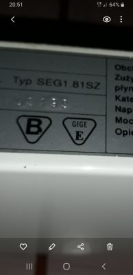 Amica typ SEG1.81SZ - kuchenka instrukcja obsługi pokrętła do piekarnika
