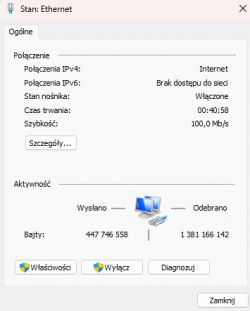 Internet ograniczony do 100 Mbps na kablu kat.6 - MSI B450-A PRO MAX, router TG2492S