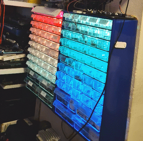 Smart Workshop Drawers with LED Workshop drawers with LED lighting.
