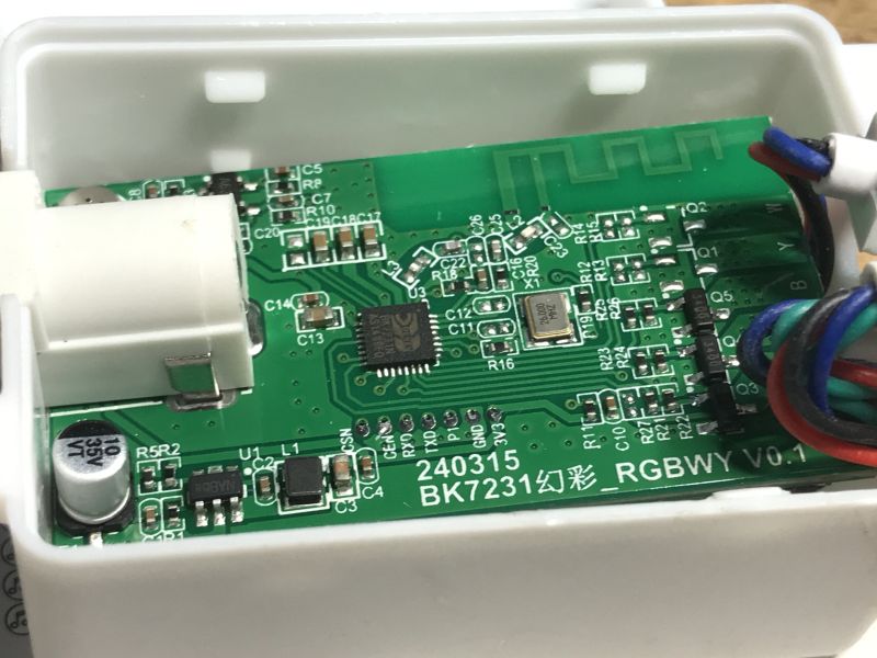 Software change and decoding of remote control codes from the Wi-Fi LED bar controller OP-WF-A3
