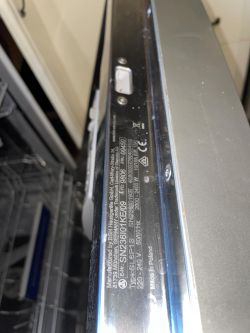 Panel sterowania z opisem technicznym zmywarki Siemens SN 236I01