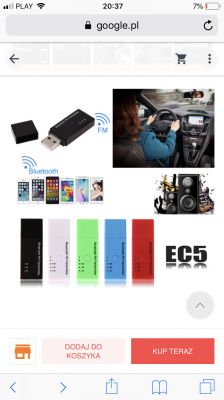 FM transmiter bluetooth - Nie mogę znaleźć urządzenia