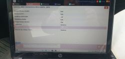 Ekran komputera z otwartym programem diagnostycznym pokazującym ustawienia systemu RNEG.