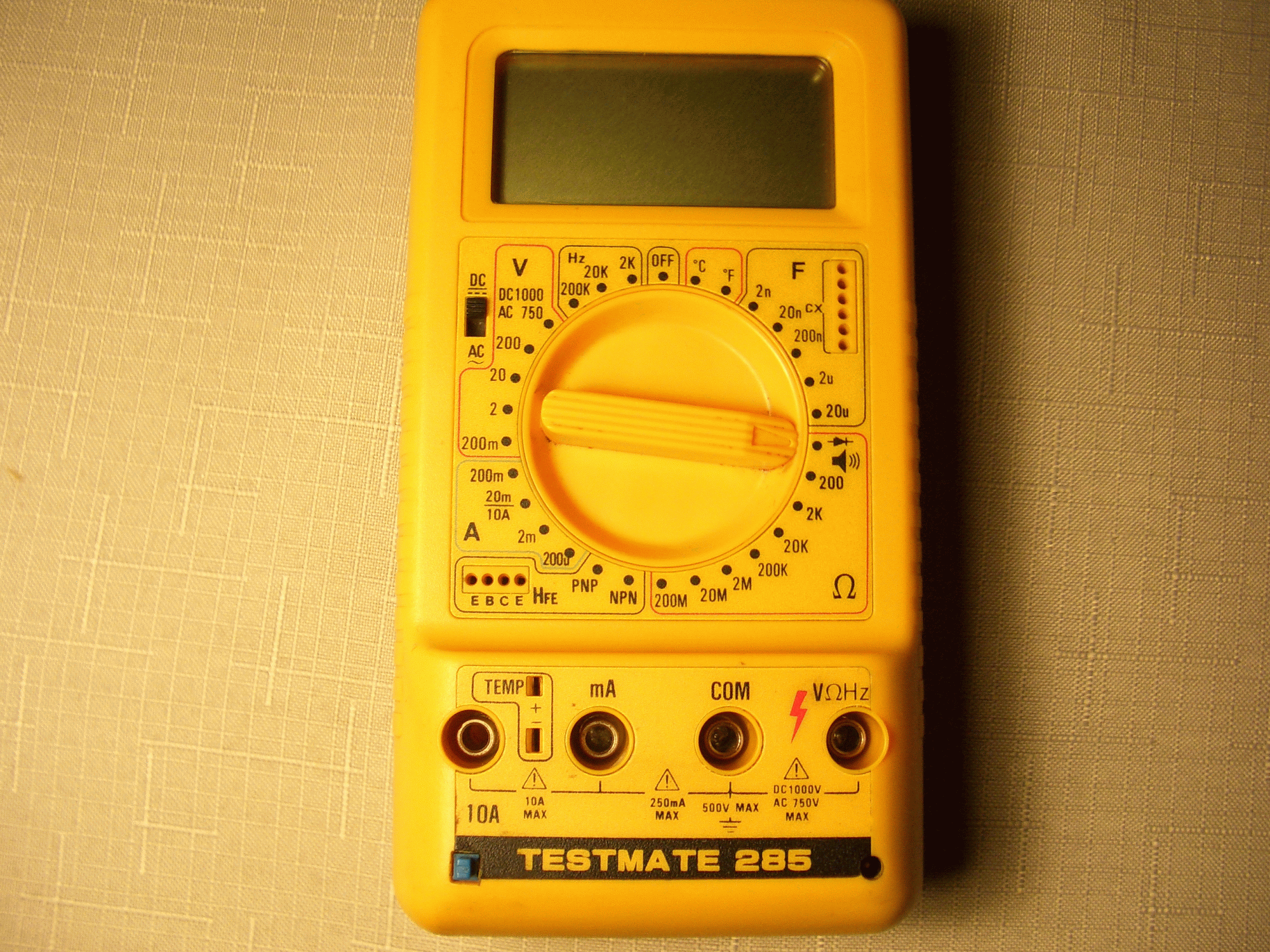 [Szukam schematu] Schemat multimetru TESTMATE 285 po uszkodzeniu ...