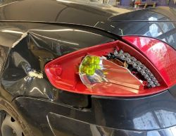 Peugot 307 CC - Tylne światła, lampa w błotniku - stop, pozycja.