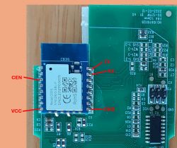 Circuit Board with CB3S Chip of Smart Switch Close-up of the AUBEES smart switch circuit board with CB3S chip.