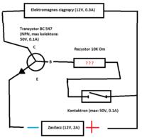 Dobór rezystora do tranzystora i pozostałych elementów Dobór rezystora do tranzystora i pozostałych elementów