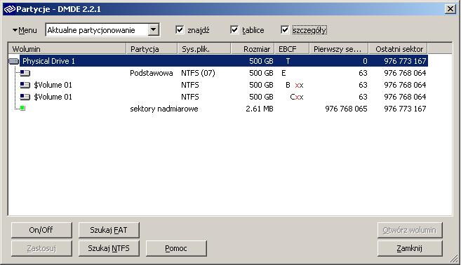 partition read error testdisk