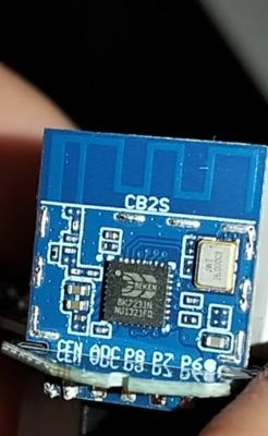CB2S board with BK7321N chip and electronic components.