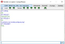Zamiennik HC-05 hc05V2.3_le - brak SPP i AT FAIL, da się użyć jako RS232?