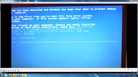 BlueScreen podczas ładowania systemu Windows 7 w notebooku Asus.