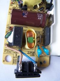 [PS2 Slim] Identyfikacja elementów zasilacza EADP-34CF: D2, Q2, Q1, rezystor