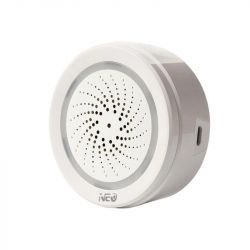 NAS-AB02W6 Ver 2.0 Tuya Siren+Temp+Humidity Sensor: Control LEDs with OpenBK Firmware