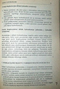 Hydraulika zewnętrzna MF 255 - Brak możliwości przełączenia wyjścia zewnętrznego