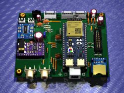 PCB design with ESP32-S3-WROOM-1 module and JST connectors.