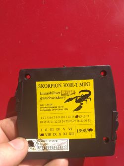 Odłaczanie immoblizer skorpion 3000i-T dwuobwodowy