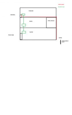 Instalacja światłowodowa w segmencie środkowym (skrzynka teletechniczna bez św.)