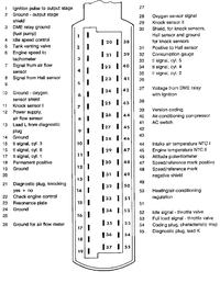 Opel Omega B X25XE - Przewody cewki podłączone do złych pinów ECU?