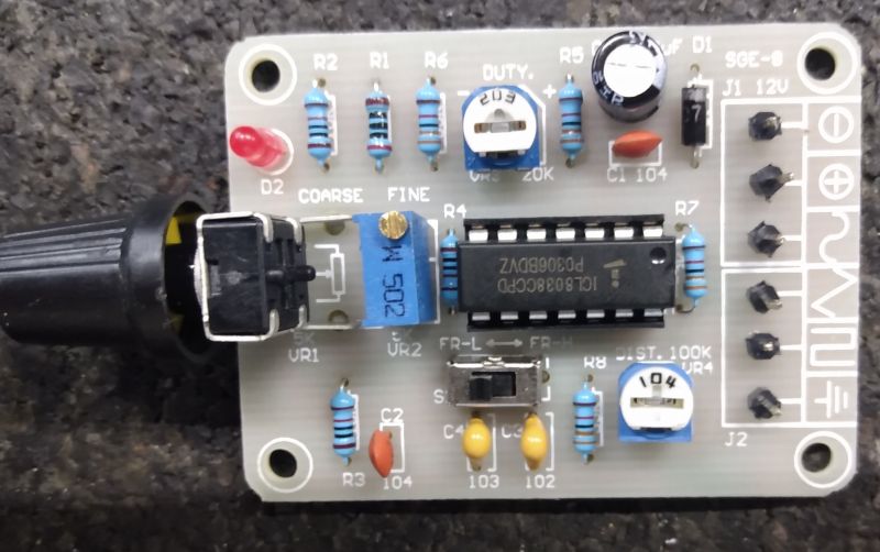 Prosty generator funkcyjny ICL8038 kit
