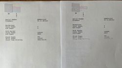 Dwa wydruki ze statystykami drukarki Epson L3256, zawierające informacje o liczbie stron i szczegółach drukowania.