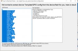 Tuya Device Configuration with JSON Data Screenshot of Tuya device configuration with JSON data
