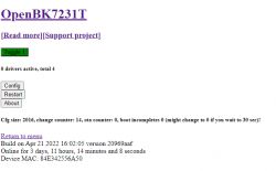 [BK7231T] My HTTP server, configurator, MQTT support from Home Assistant