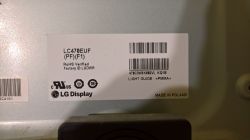LG 47LM670S - Czy będzie pasować matryca LC470EUF (PF)(F1)