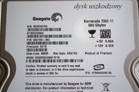 Seagate Barracuda 500gb ST3500320AS - wymiana elektroniki
