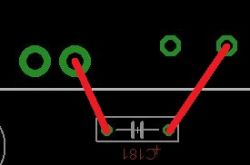 Jak połączyć element Via z innymi w Eagle 5.7 na PCB?