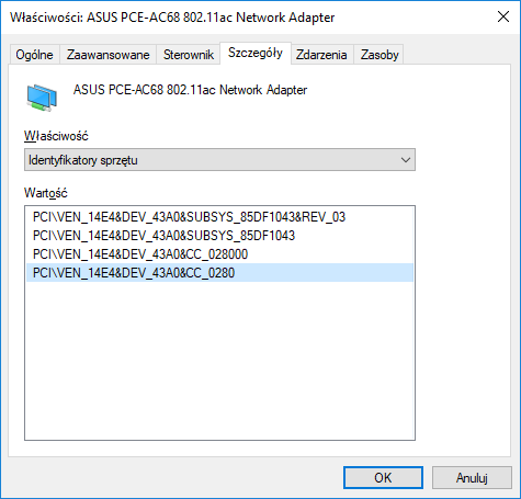 asus pce ac68 windows 10 problems