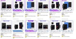 Screenshot of various Sonoff NS Panel smart wall switches available on an online marketplace.