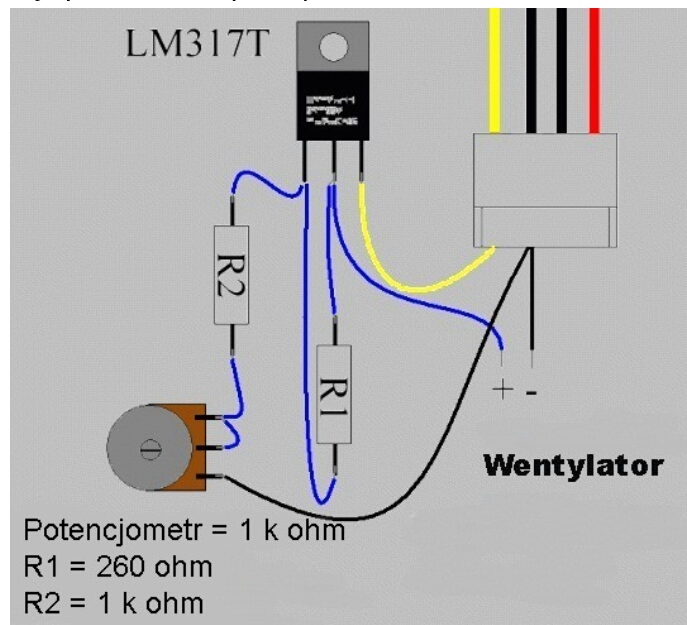 Настроить вращение кулера. Регулятор оборотов кулера 12в на lm317. Регулятор оборотов кулера на lm317 схема. Lm317t + переменный резистор схема подключения. Регулятор оборотов кулера 5 вольт.