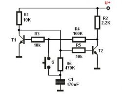 Jak zmodyfikować układ z TTP223, aby sterował żarówką na przemian?