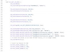 C code snippet of a self-test for an MQTT LED RGB simulator.
