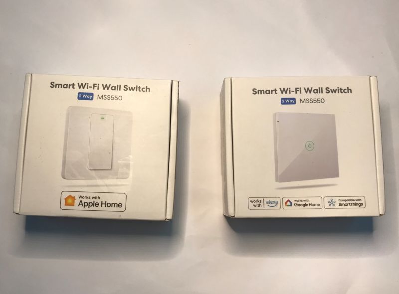 Interior of Meross MSS550 switches, MRE3S module, Mediatek ARM MT7682, catalogue note