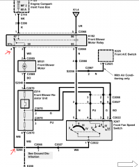 Land Rover Discovery 1 98r. - 300TDI - obwód sterowania dmuchawą