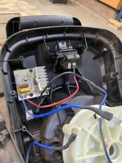 Naprawa i podłączenie układu elektrycznego Parkside PMH 2400 A1 - pęknięty plastik, schemat