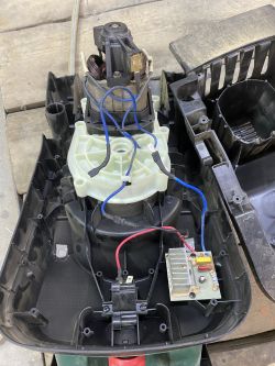 Naprawa i podłączenie układu elektrycznego Parkside PMH 2400 A1 - pęknięty plastik, schemat