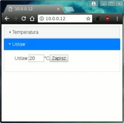 ESP8266 Termostat sterowany przez przeglądarkę