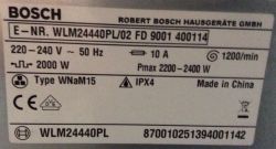Pralka do 2500 zł, 8-10 kg: Bosch WAL28RHXPL 1400 rpm, programy, opóźnienie startu, dozowanie