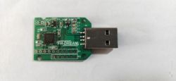 Printed circuit board with attached USB connector