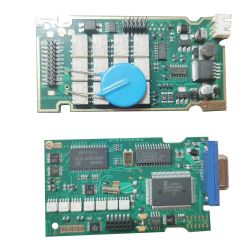 Two electronic boards labeled ACTIA. The top board features a blue capacitor, the bottom has more integrated circuits.