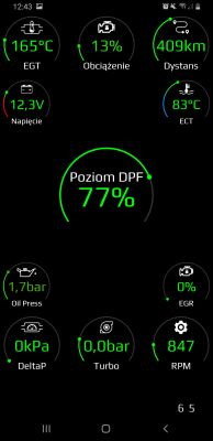 Opel Insignia 2.0 cdti 2013 ko - Interpretacja parametreow bieżących