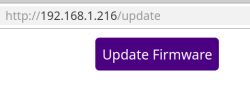 “Update Firmware” button on page at IP address 192.168.1.216/update