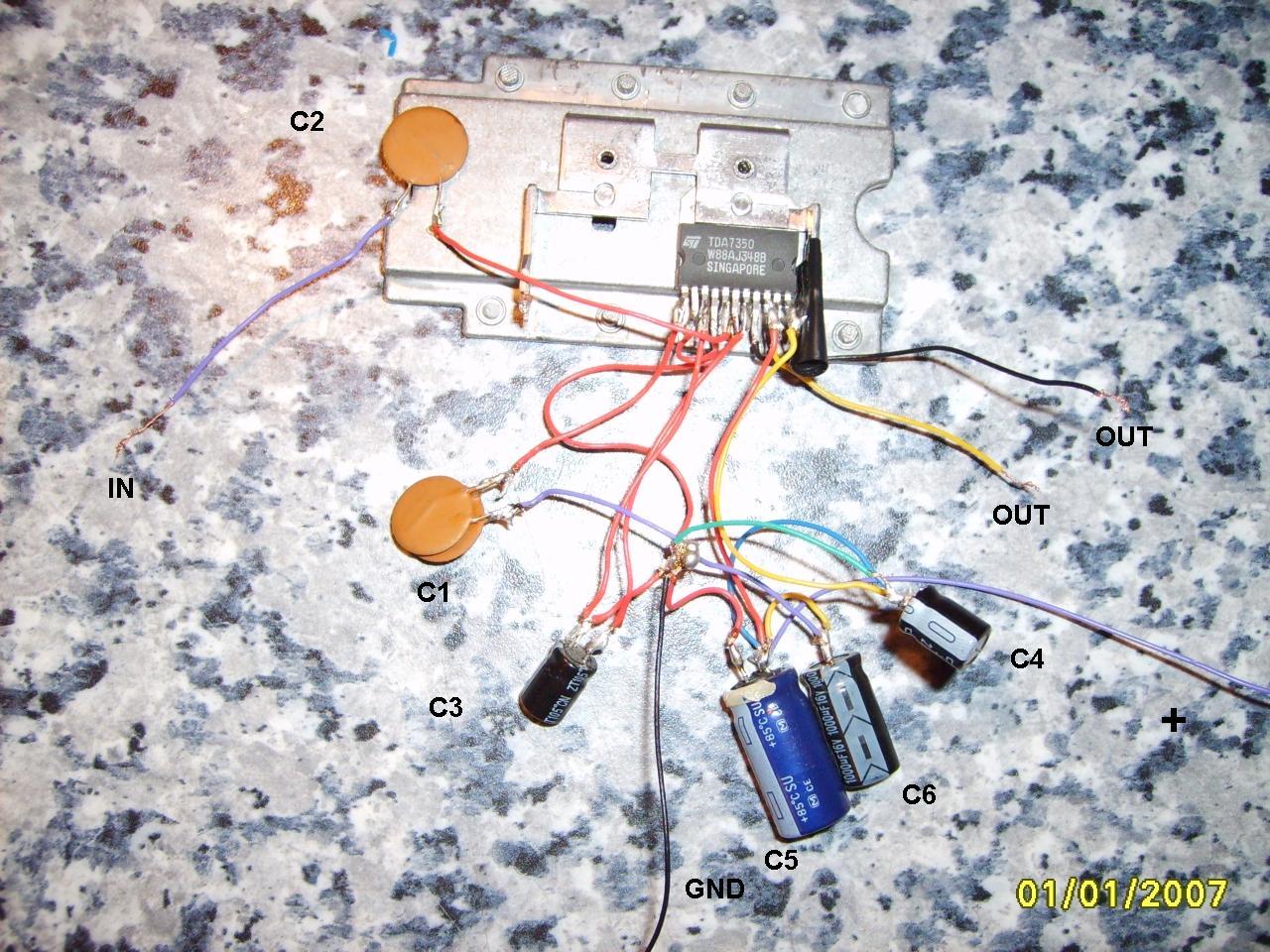 Wzmacniacz na TDA7350 buczy - elektroda.pl