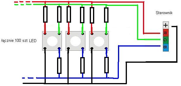 1 wat dioda podÅ‚Ä…czyÄ‡? je RGB  100szt diód elektroda.pl  jak