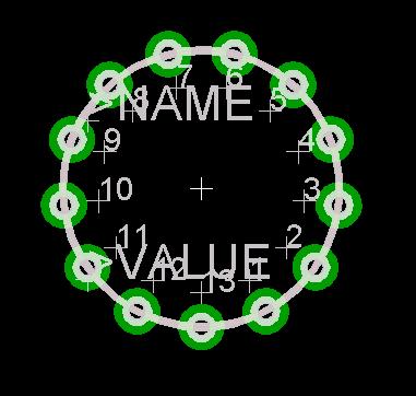 Generator podstawek pod lampy [eagle]