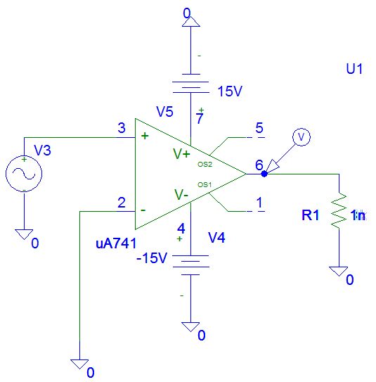 Ua741cn схема включения